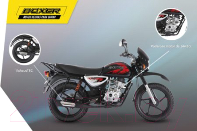 Мотоцикл Bajaj Boxer BM 125 X (красный)