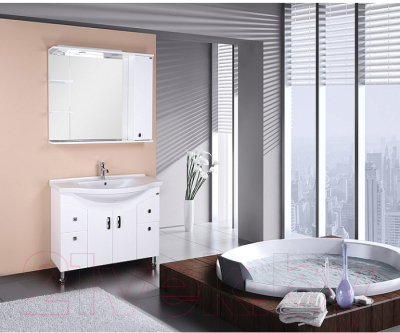 Шкаф с зеркалом для ванной Onika Эльбрус 90.02 R (209004)