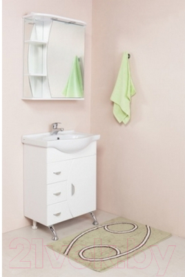 Шкаф с зеркалом для ванной Onika Луна 60.01 R (206014)