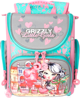 Школьный рюкзак Grizzly RA-971-3 (розовый)