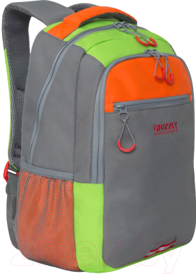 Рюкзак Grizzly RU-922-3 (серый/оранжевый)
