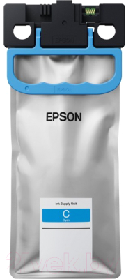 

Картридж Epson, Голубой, C13T01D200