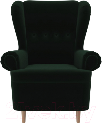 Кресло мягкое Mebelico Торин / 100923 (велюр, зеленый)