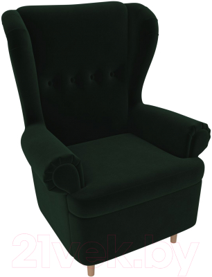 Кресло мягкое Mebelico Торин / 100923 (велюр, зеленый)