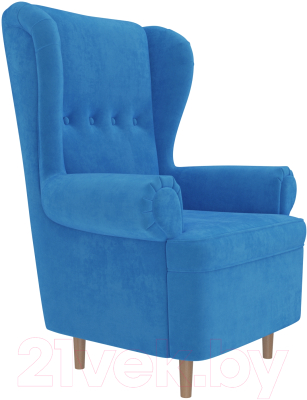 Кресло мягкое Mebelico Торин / 100926 (велюр, синий)