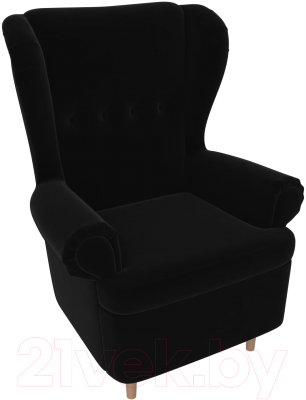 Кресло мягкое Mebelico Торин / 100927 (велюр, черный)