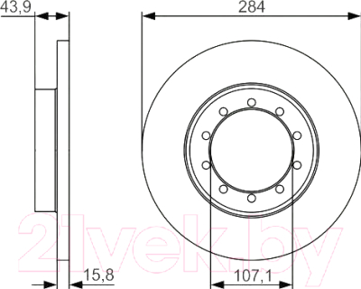 

Тормозной диск Bosch, 0986479A34