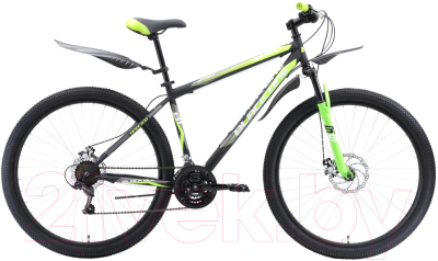 Велосипед Black One Onix 27.5 D (18, серый/черный/зеленый)