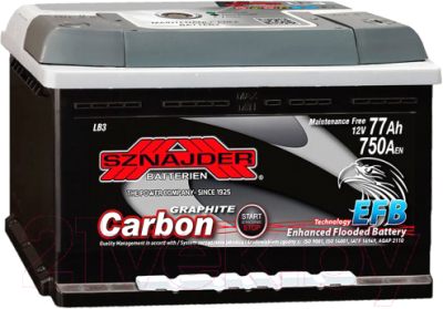 Автомобильный аккумулятор Sznajder Carbon EFB 77 R / 577 05 (77 А/ч)