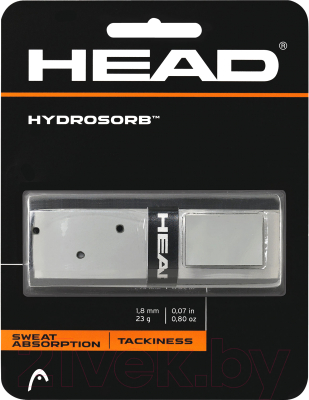 Грип для большого тенниса Head HydroSorb / 285014 (серый/черный)