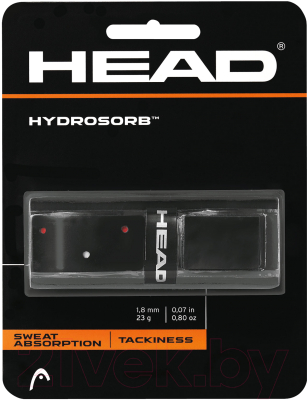 Грип для большого тенниса Head HydroSorb / 285014 (черный/красный)