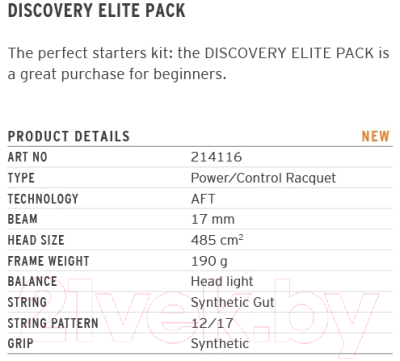 Набор для сквоша Head Discovery Elite Pack / 214116 (2 мяча, очки)