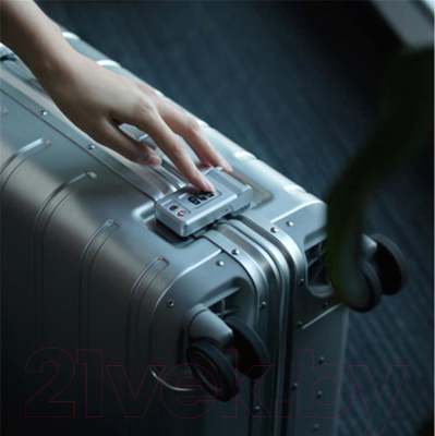 Чемодан на колесах Xiaomi 90 Points Metal Luggage 20'' / XNA4034RT (серебристый)