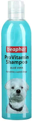 Шампунь для животных Beaphar ProVitamin Shampoo White Dog с алоэ вера / 18261 (250мл)