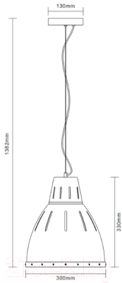 Потолочный светильник Camelion PL-426M C62 / 13032 (черный+медь)