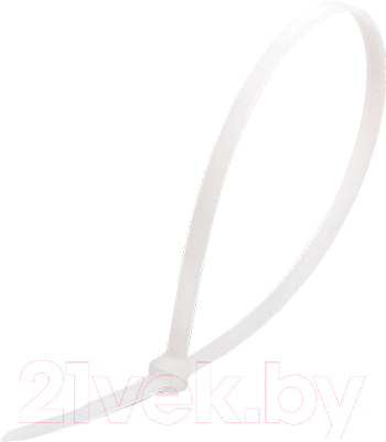 Стяжка для кабеля КВТ КСС Grizzly 79405 (100шт, белый)