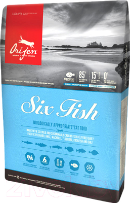 Сухой корм для кошек Orijen Six Fish Cat (6.8 кг)