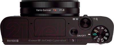 Компактный фотоаппарат Sony DSC-RX100M3 - вид сверху