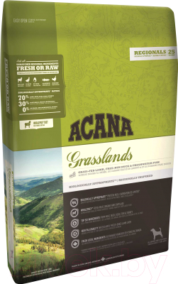 Сухой корм для собак Acana Grasslands с ягненком беззерновой (6.8кг)