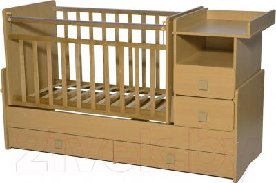 Детская кровать-трансформер Антел Ульяна-4 (бук) - общий вид