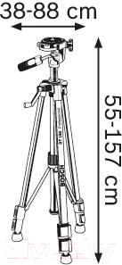 Штатив для измерительного прибора Bosch BT 150 Professional (0.601.096.B00) - схема