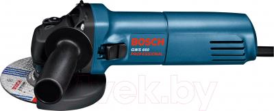 Профессиональная угловая шлифмашина Bosch GWS 660 (0.601.375.08H) - вид сбоку