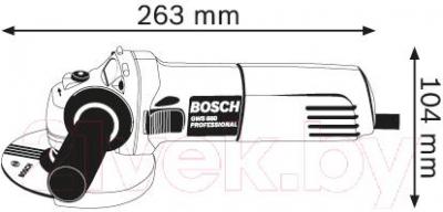 Профессиональная угловая шлифмашина Bosch GWS 660 (0.601.375.08H) - схема