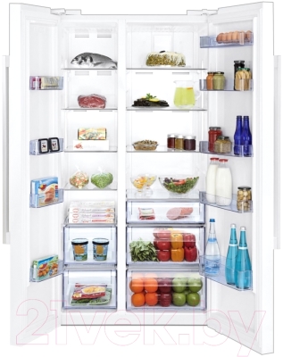 Холодильник с морозильником Beko GN163120W - внутренний вид