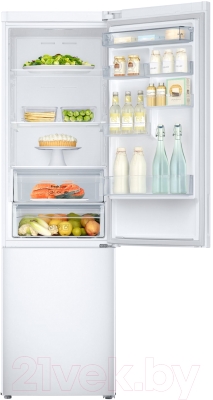 Холодильник с морозильником Samsung RB37J5450WW/WT