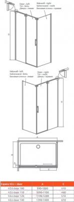 Душевая дверь Radaway Espera KDJ Door 100 L / 380130-01L