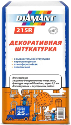 Штукатурка выравнивающая Diamant 215 R (25кг)