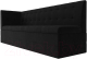 Миниатюра изображения товара Скамья кухонная мягкая Лига Диванов Бриз 209 / 100382 левый (вельвет, черный)