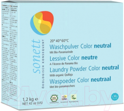 Стиральный порошок Sonett Sensitive для цветных тканей для чувствительной кожи (1.2кг)