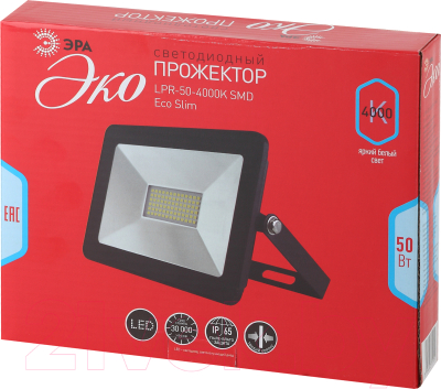 Прожектор ЭРА LPR-50-4000К SMD Eco Slim / Б0036384