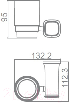 Набор аксессуаров для ванной и туалета Ledeme L30200W-6