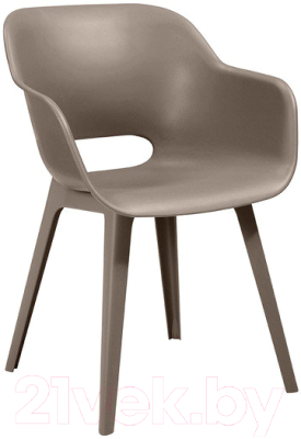 Стул пластиковый Keter Akola Cup Chair / 235827 (капучино)