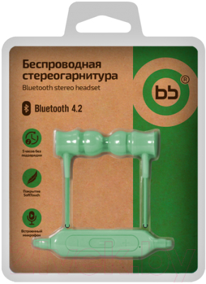 Беспроводные наушники Nobby BB-BH-42-03 (мятный)