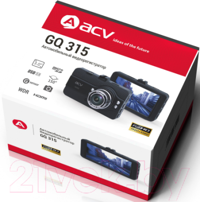 Автомобильный видеорегистратор ACV GQ 315 (Black)