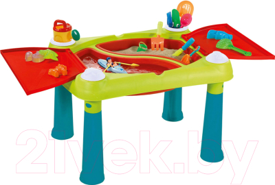 Развивающий игровой стол Keter Sand & Water table Песок и вода / 231587 (бирюзовый/зеленый/красный)