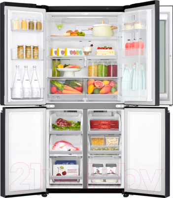 Изображение товара Холодильник с морозильником LG DoorCooling+ GC-Q22FTBKL