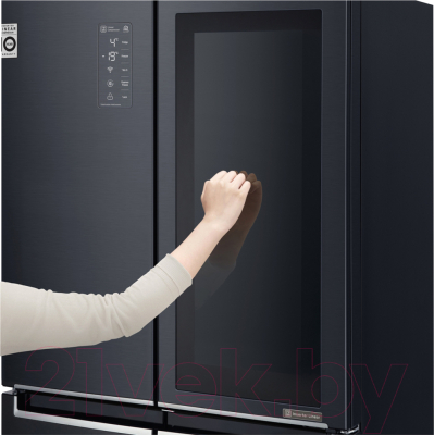 Изображение товара Холодильник с морозильником LG DoorCooling+ GC-Q22FTBKL