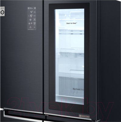 Изображение товара Холодильник с морозильником LG DoorCooling+ GC-Q22FTBKL