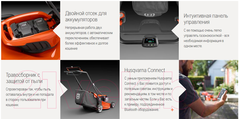 Газонокосилка электрическая Husqvarna 347iVX (967 86 23-01)