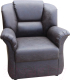 Кресло мягкое Уладар Омега-2 (кожзам коричневый) - 