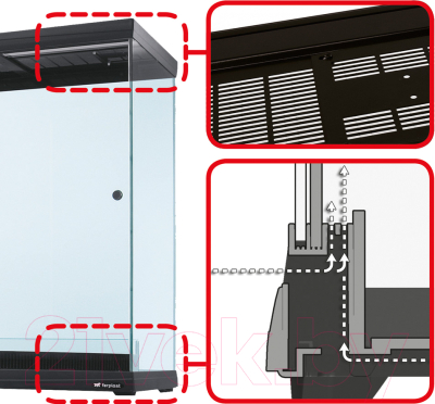 Террариум Ferplast Explora 80 H / 62582017 (черный)