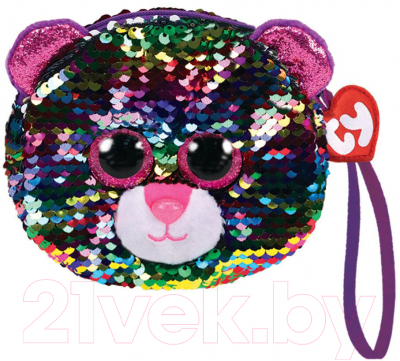 

Кошелек детский TY, Фиолетовый;розовый, Flippables Леопард Dotty / 95224
