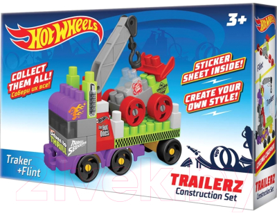 

Конструктор Bauer, Hot wheels trailerz Traker + Flint / 721