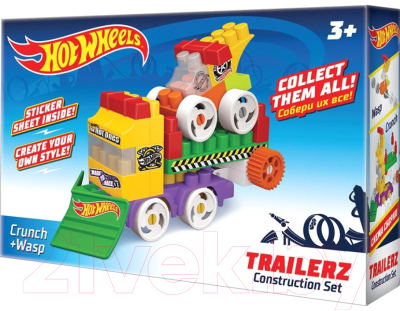 

Конструктор Bauer, Hot wheels trailerz Crunch + Wasp / 724
