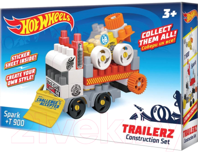 

Конструктор Bauer, Hot wheels trailerz Spark + T-900 / 725