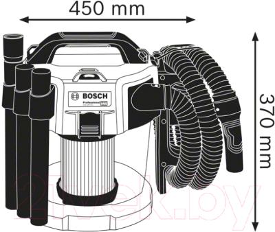 Профессиональный пылесос Bosch GAS 18V-10 (0.601.9C6.300)